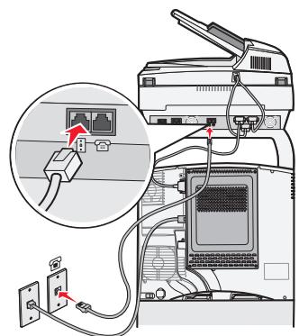 LEXMARK 4600 MFP OPTION - Anschlieben von Kabeln und Netzkabeln - 4