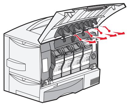 LEXMARK 4600 MFP OPTION - Entfernen der Druckkassettenverpackung - 3