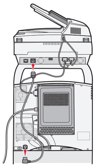 LEXMARK 4600 MFP OPTION - Anschlieben von Kabeln und Netzkabeln - 5