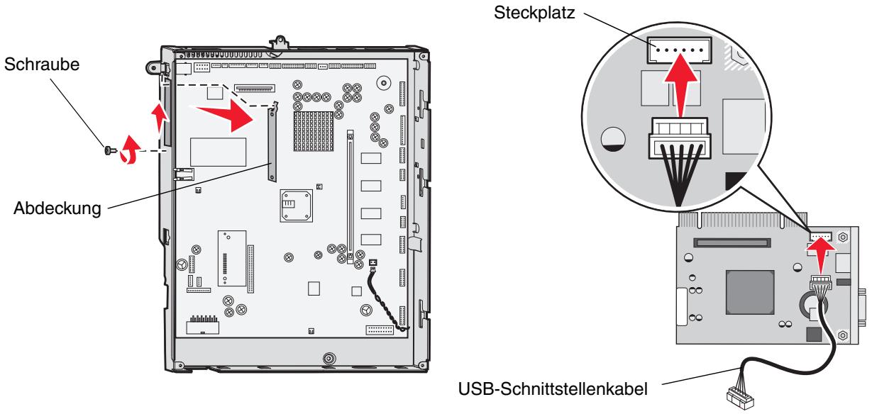 LEXMARK 4600 MFP OPTION - Installieren der Schnittstellenkarte - 1