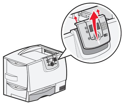 LEXMARK 4600 MFP OPTION - Installieren der Abdeckung für die Druckerbedienerkonsole - 4