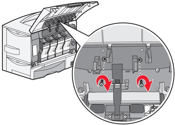 LEXMARK 4600 MFP OPTION - Installieren der Abdeckung für die Druckerbedienerkonsole - 7
