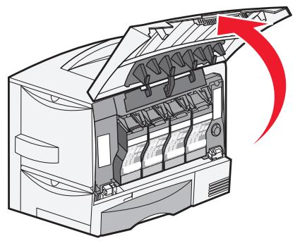 LEXMARK 4600 MFP OPTION - Installieren der Abdeckung für die Druckerbedienerkonsole - 1
