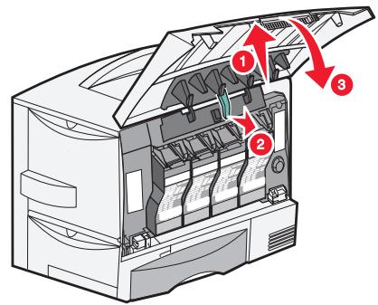 LEXMARK 4600 MFP OPTION - Entfernen der Druckkassettenverpackung - 9
