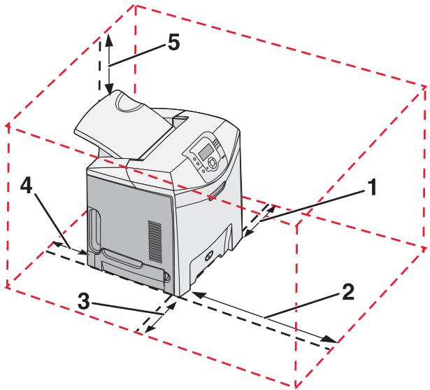 LEXMARK C530 - Aufstellen des Druckers an einem neuen Standort - 1