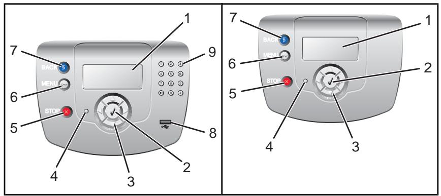 LEXMARK C530 - Menüliste - 1
