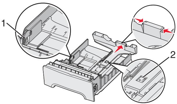 LEXMARK C530 - Einlagen von Druckmedien in das Standardfach - 3