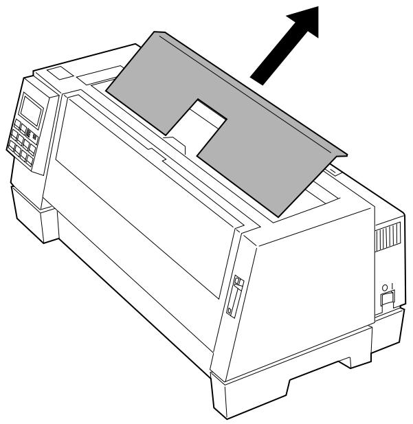 LEXMARK FORMS PRINTER 4227 PLUS - Remove the protective cardboard. - 1