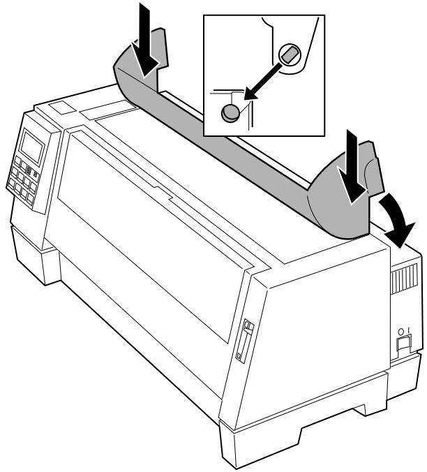 LEXMARK FORMS PRINTER 4227 PLUS - Attach the acoustic cover. - 1
