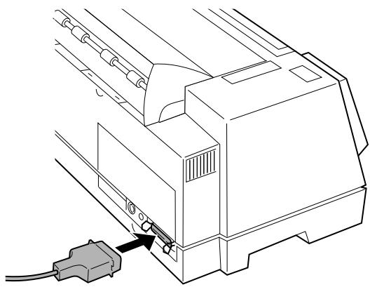 LEXMARK FORMS PRINTER 4227 PLUS - Connecting the Parallel Cable - 1