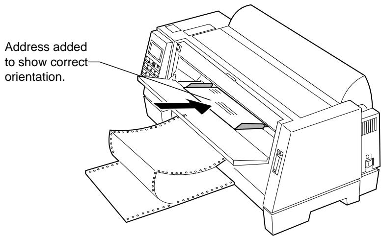 LEXMARK FORMS PRINTER 4227 PLUS - To load an envelope: - 1