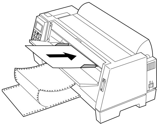 LEXMARK FORMS PRINTER 4227 PLUS - To load a single sheet: - 1