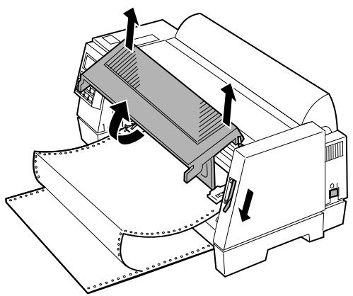 LEXMARK FORMS PRINTER 4227 PLUS - Installing the Tractor 2 Feeder - 1