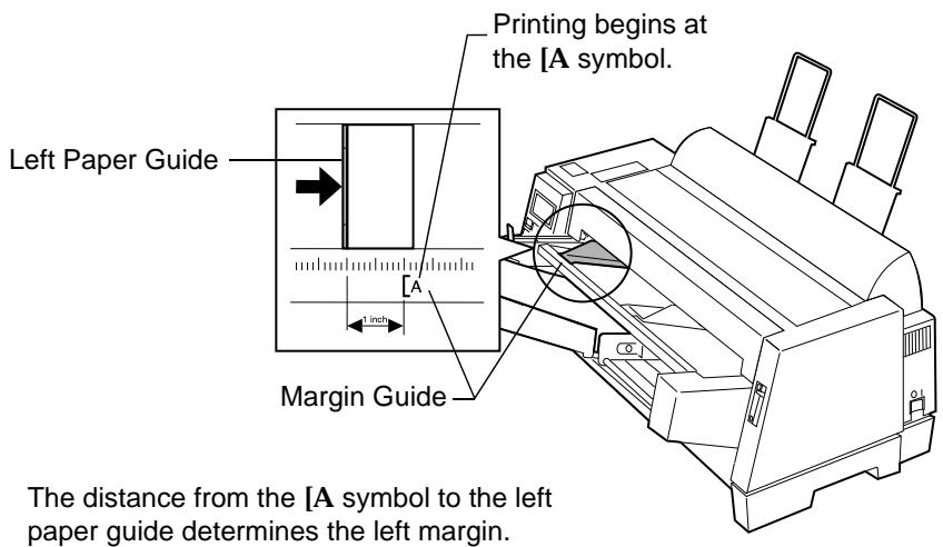 LEXMARK FORMS PRINTER 4227 PLUS - Set the left margin. - 1