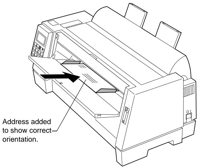 LEXMARK FORMS PRINTER 4227 PLUS - To load an envelope: - 1