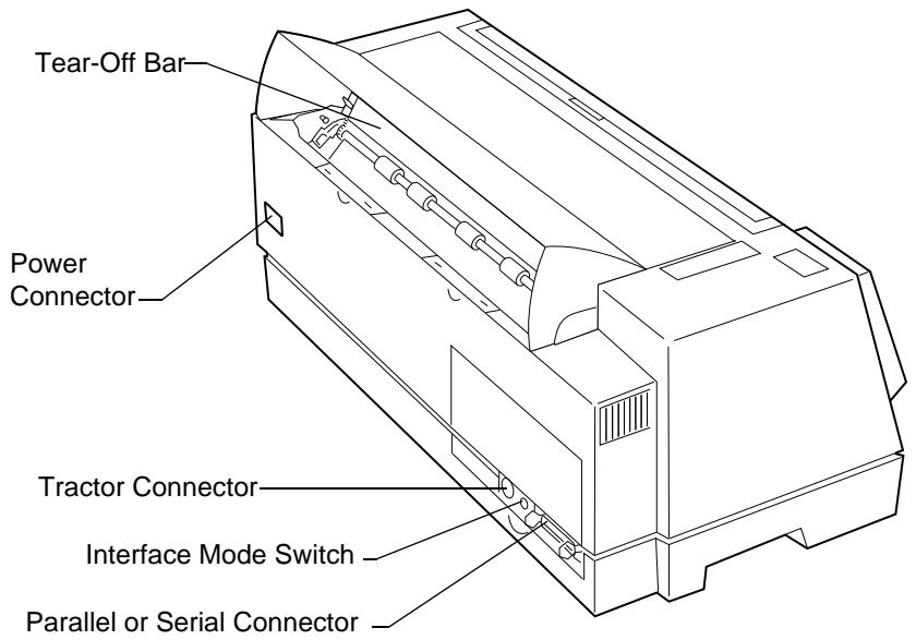 LEXMARK FORMS PRINTER 4227 PLUS - Rear View of Printer - 1