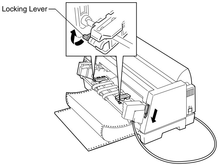 LEXMARK FORMS PRINTER 4227 PLUS - Loading Continuous Forms in the Tractor 2 Feeder - 2