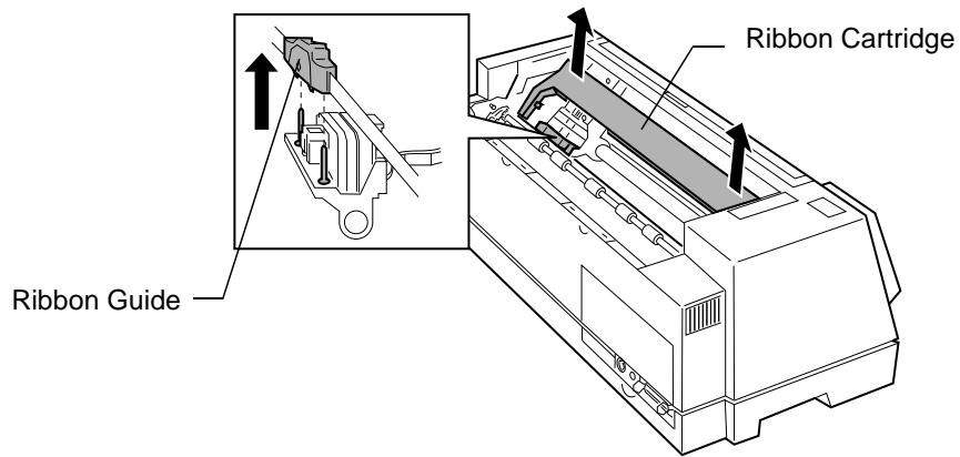LEXMARK FORMS PRINTER 4227 PLUS - Removing the Ribbon Cartridge - 2