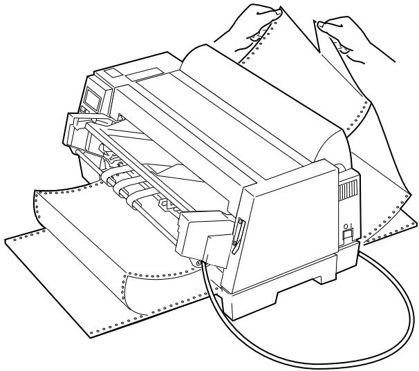 LEXMARK FORMS PRINTER 4227 PLUS - Loading Cut Sheets in the Tractor 2 Feeder - 1