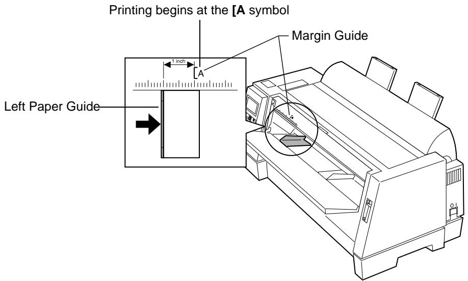 LEXMARK FORMS PRINTER 4227 PLUS - Set the left margin. - 1