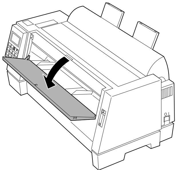 LEXMARK FORMS PRINTER 4227 PLUS - Open the manual feed door. - 1