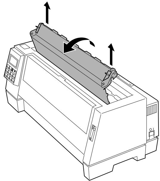 LEXMARK FORMS PRINTER 4227 PLUS - Removing the Ribbon Cartridge - 1