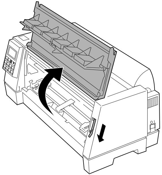 LEXMARK FORMS PRINTER 4227 PLUS - To load continuous forms: - 1