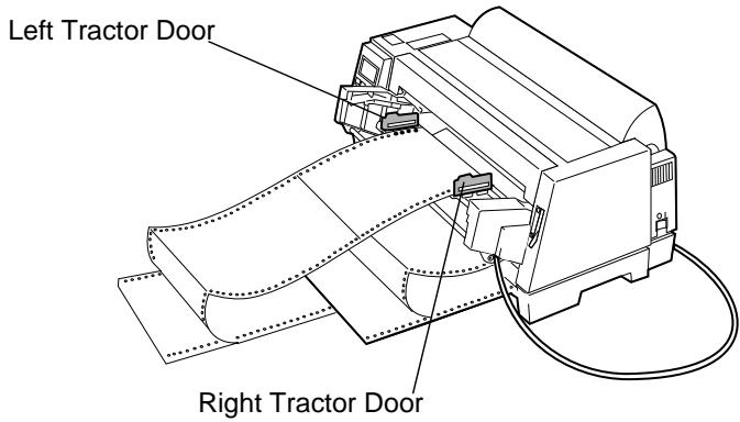 LEXMARK FORMS PRINTER 4227 PLUS - Loading Continuous Forms in the Tractor 2 Feeder - 3
