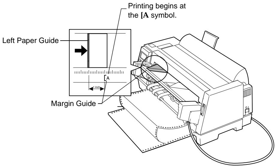 LEXMARK FORMS PRINTER 4227 PLUS - Set the left margin. - 1
