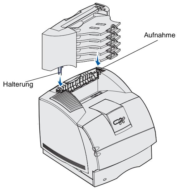LEXMARK T630 VE - Installieren einer Mailbox mit 5 Ablagen - 4
