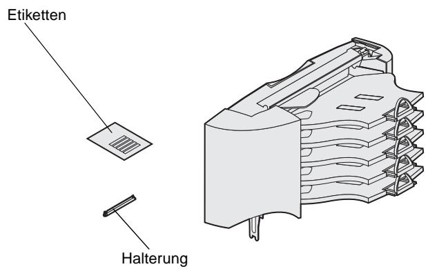 LEXMARK T630 VE - Installieren einer Mailbox mit 5 Ablagen - 1