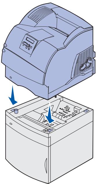 LEXMARK T630 VE - Installieren der 2000-Blatt-Papierzuführung - 1