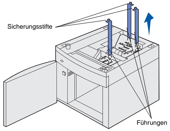 LEXMARK T630 VE - Ändern des Papierforms der 2000-Blatt-Papierzuführung - 2