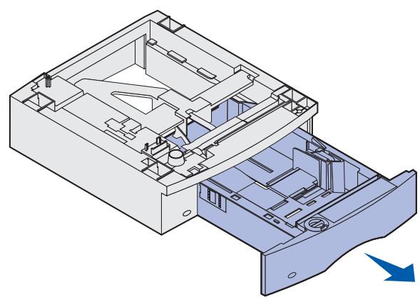 LEXMARK T630 VE - Installieren eines optionalen 250-Blatt- oder 500-Blatt-Fachs - 2
