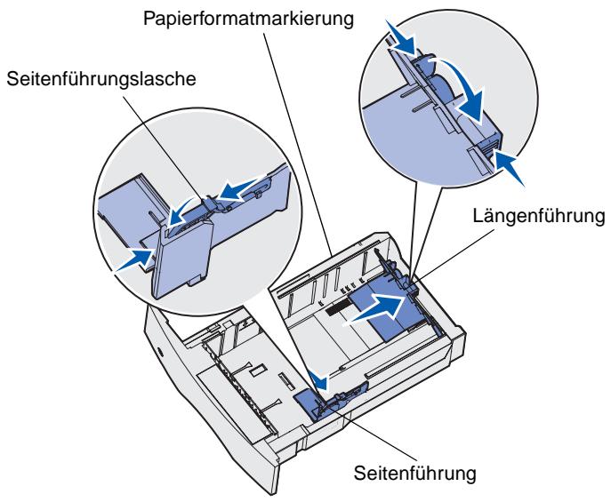 LEXMARK T630 VE - Einlagen von Druckmedien in die Fächer - 3
