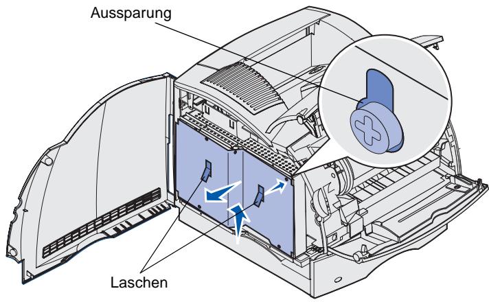 LEXMARK T630 VE - Zugreifen auf die Systemplatine des Druckers - 4