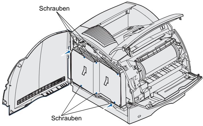 LEXMARK T630 VE - Zugreifen auf die Systemplatine des Druckers - 3
