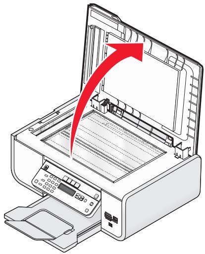 LEXMARK X5690 - Legen des Originaldokuments auf das Scannerglas - 1