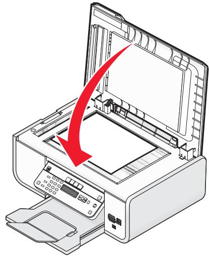LEXMARK X5690 - Legen des Originaldokuments auf das Scannerglas - 3