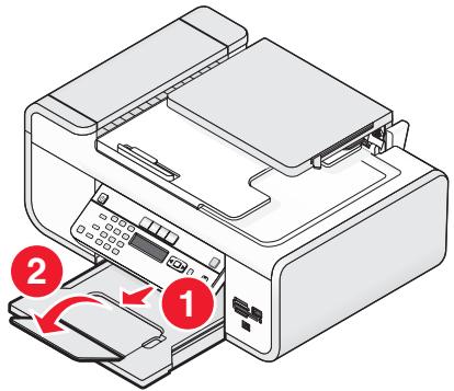 Diagram of a printer with labeled parts and directional arrows indicating process flow