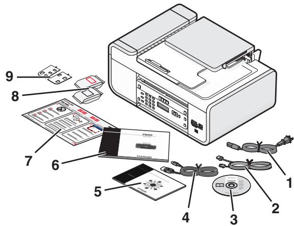 Diagram of printer components with numbered labels indicating parts for identification