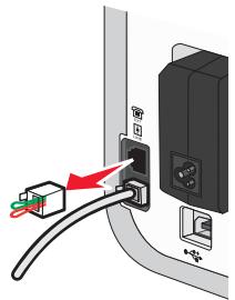 Diagram showing cable connection to a device with labeled ports and cable colors