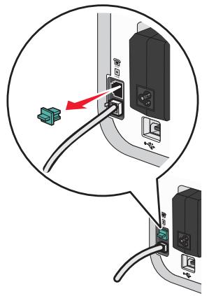 Diagram showing cable connection with labeled connectors and a red arrow indicating direction, likely illustrating a cable or connector assembly.