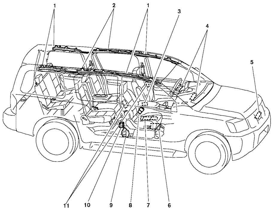 NISSAN ARMADA 2005 - WARNING - 1