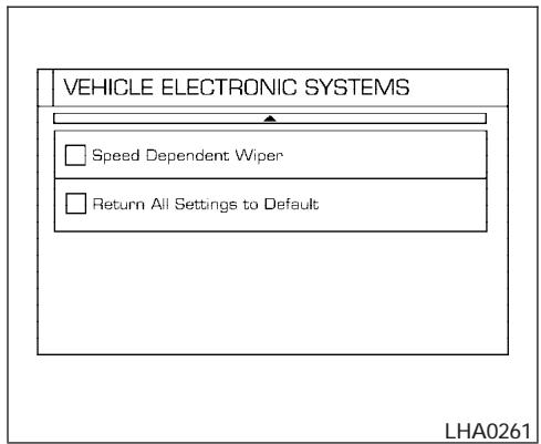 NISSAN ARMADA 2005 - Setting Audio or HVAC display: - 3