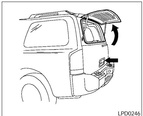NISSAN ARMADA 2005 - GLASS HATCH - 1
