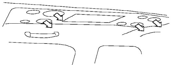 NISSAN ARMADA 2005 - REAR SEAT A/C FAN CONTROLS - 2