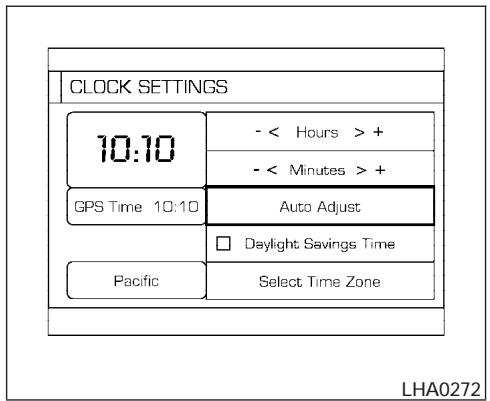 NISSAN ARMADA 2005 - Setting daylight savings time: - 1