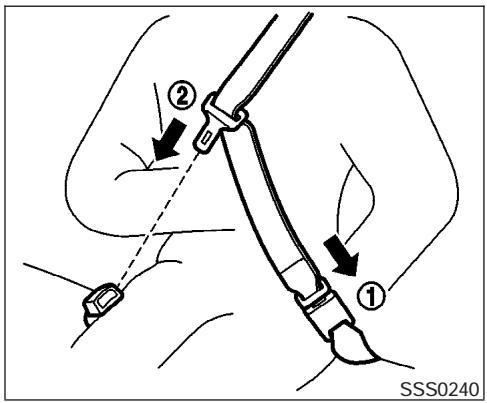 NISSAN ARMADA 2006 - Checking seat belt operation - 1