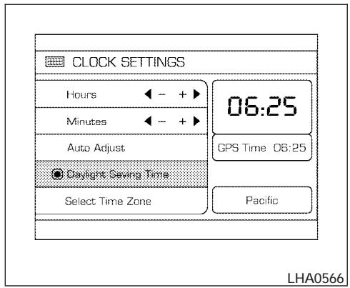 NISSAN ARMADA 2006 - Adjusting the time: - 1